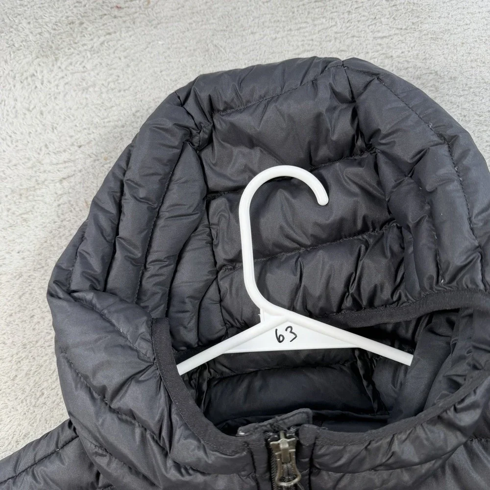 The North Face Jacket Mens 2XL Black Down Puffer 700 Stretch Hooded Full Zip